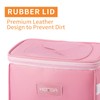 HOTOR Car Trash Can with Lid and Storage Pockets -