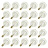Sival G50 Candelabra Screw Base Clear 25 pack Light Bulbs