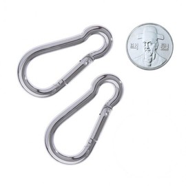 Peanut Steel Carabiner 5mm Medium Size 12 Count