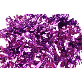 5 x Christmas Tinsel Thick Xmas Garland Tree Decorations - Purple One Size