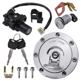 JDLLONG Ignition Switch Lock Fuel Gas Cap Seat Lock Key Set for Honda CBR600F4i CBR1000RR CBR1100XX CBR600RR CBR900RR CBR929RR CBR954RR