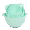 BoxedHome Nesting Plastic Mixing Bowl Set, 4 Piece Mixing Bowl