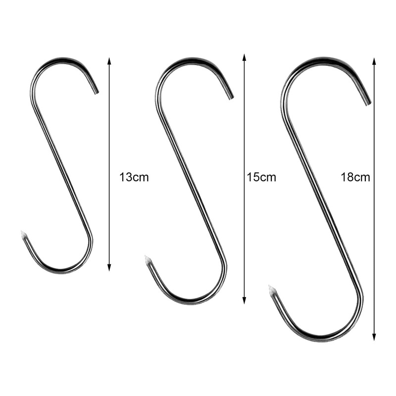 Meat Hook, Premium Stainless Steel Butcher Hook, Smoking Hook, Meat