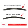 2MPLASTIC Front Hybrid Windshield Wiper Blade For Toyota SIENNA 20-21