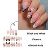 Spring Press on Nails Almond Medium Fake Nails Pink Nails