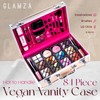 Glamza 84 Piece "Hot to Handle" Vegan Vanity Case -
