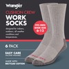 Wrangler - Mens Socks - Cushion Work Crew Socks Size