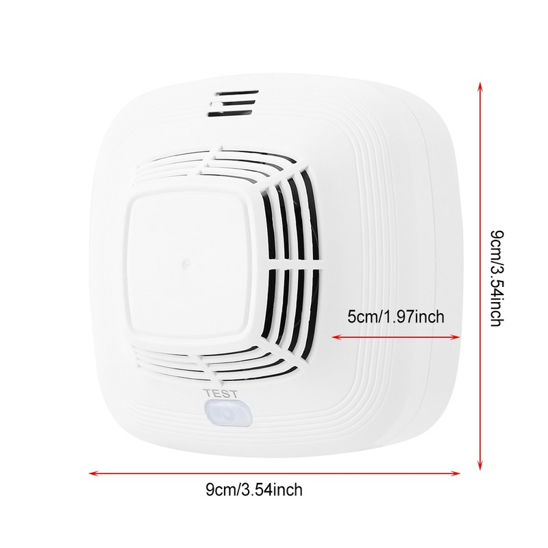 Fire Security 360° Independent Smoke Detector with Sound Light Alarm