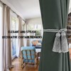 BEL AVENIR 4 Pack Curtain Handmade Tiebacks Decorative Curtain Holdbacks