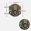 25PCS Box Latch,Antique,Toggle Catch Latch Clasp,Bronze Decorative Hasp,Jewelry Box Lock