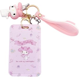 My Melody Cinnamoroll, Pompompurin, ID Card Holder, ID Card Case, Pendant, Cute, Key Chain, Name Holder, Employee ID Card, Case, Waterproof, Vertical Type (Color: My Melody)