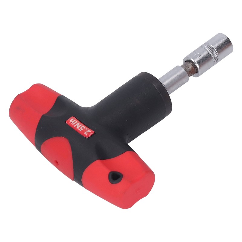T Handle Wrench Fixed Torsion Chrome Vanadium Steel 1/4in Hex