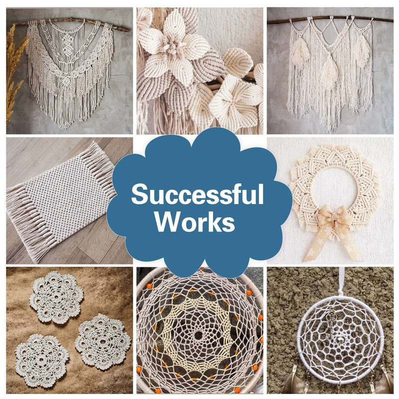 OurTop Premium Macrame Cord, 3mm x 300m Braided Macrame Rope