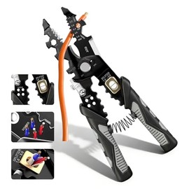 25-in-1 Multifunctional Wire Stripper - Professional Wire Stripper Tool for Cutting Crimping, Compatible with 16 AWG to 3 AWG Wires - Versatile Wire Strippers Electrical for Industrial & Home Use