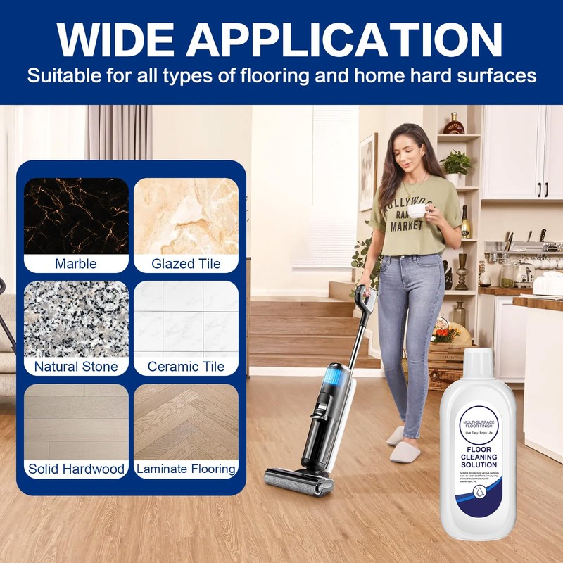 YHOVID Multi-Surface Floor Cleaning Solution Compatible with Tineco, Cleaner Refill