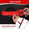 JOSHELA for Jeep JK Door Handle Cover Trim Red for