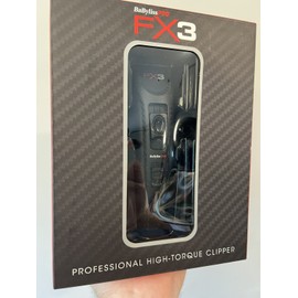 BaBylissPRO FX3 Professional High Torque Barber Clipper Black FXX3CB NEW IN BOX