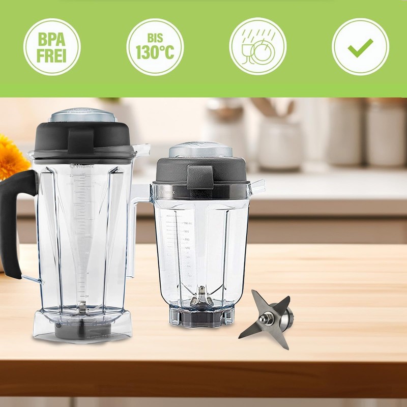 Titanium Coating Blade Replacement for Vitamix 5200 6300 500 Tall