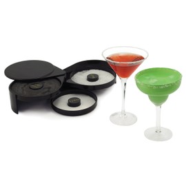 True 3 Tiered Cocktail Rimmer Garnishing Tools, Black