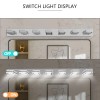 Ship in US,45" Modern Chrome 7-Light LED Vanity Light, Square
