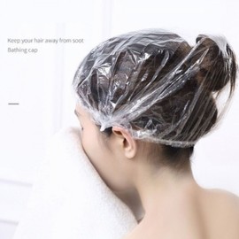 Disposable Vinyl Shower Cap 100 Pcs