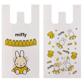 Skater RGBH2-A Plastic Bag with Handle, M, 10 Pieces, 19.3 x 9.8 x 5.5 inches (49 x 25 x 14 cm), Miffy