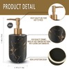 Gold Ceramic Soap Dispenser for Bathroom Black Soap Dispenser for