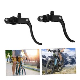 KOMBIUDA 2pcs Bike Brake Lever Easy to Install Brake Handles for Boy Girl Essential Spare Parts for Black Design
