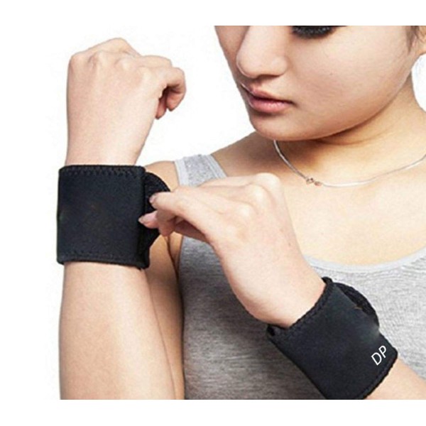 D-drempating pa218 Wrist Supporter, Set of 2, Tourmaline, Magnetic, Heat