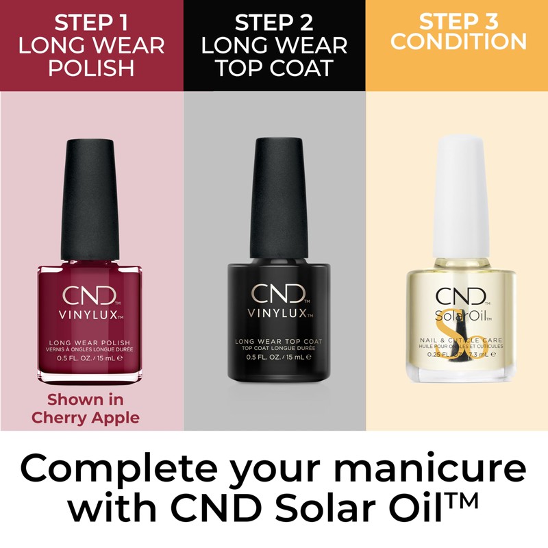 CND Vinylux Longwear Red Nail Polish, Gel-like Shine & Chip