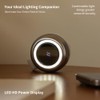 SULVGO Mini Bladeless Clip-On Fan with LED Light, White