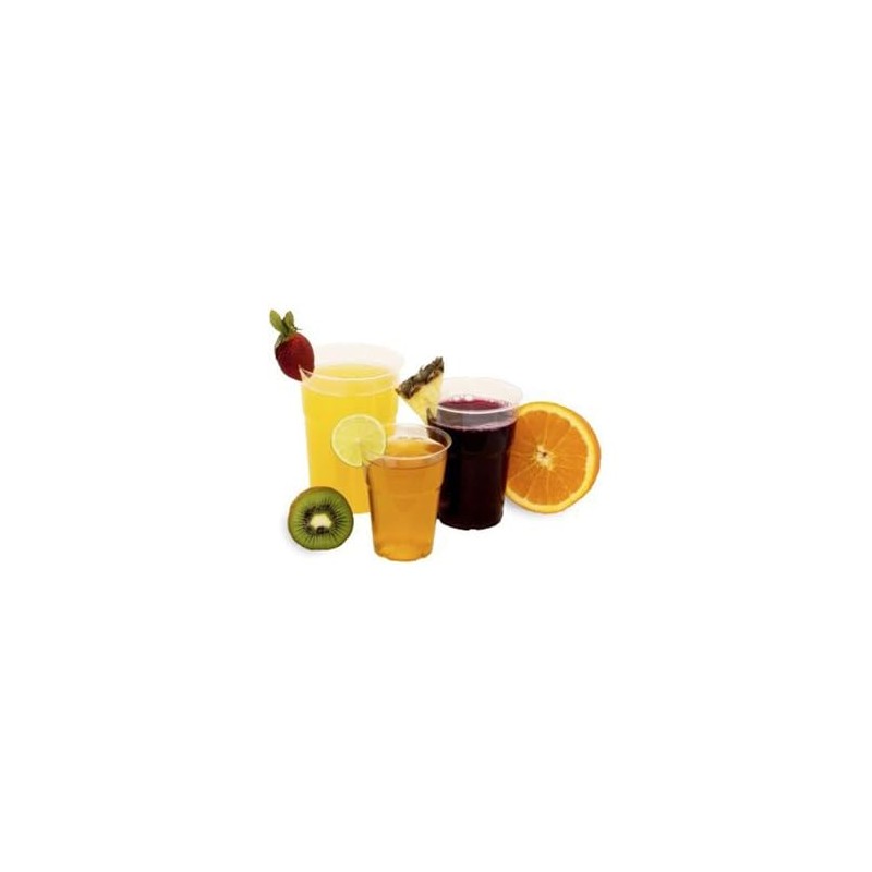 VEPATIM Brilliant Clear Drinking Glasses 100 ml with Filling Line