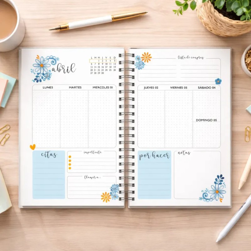Agenda Semanal Mod. Flores Mexicanas