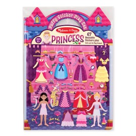 Melissa & Doug Set de Juego de Autoadhesivos Esponjosos Princesas, Libros de Actividades para Niños, Ideal para Viajes (67 calcomanías)