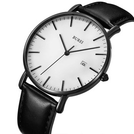 BUREI Men's Simple Business Brand Wristwatch
