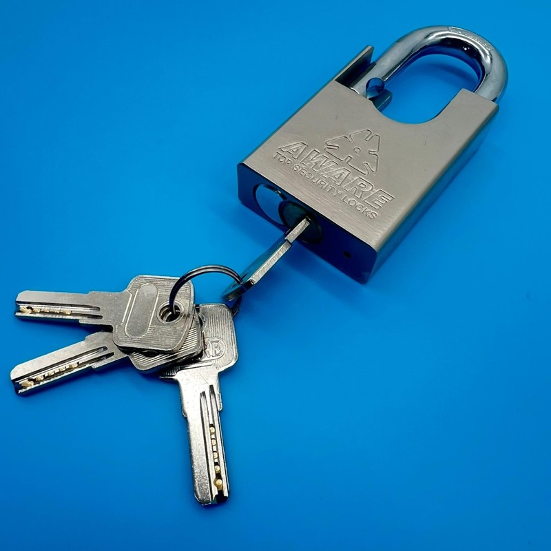 ProBytes Aware 50-60-70mm Padlocks 3 Pieces - Weather-Resistant Protection, Hardened