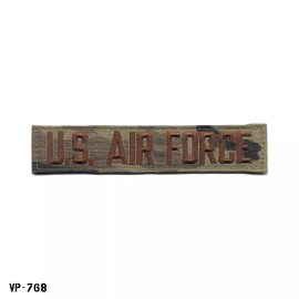USAF OCP Multicam ~ "U.S. AIR FORCE" Tape ~ Hook Back Uniform Patch ~ Vanguard