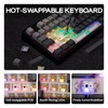 EPOMAKER TH108 Full Size Mechanical Keyboard, Wireless Gaming Keyboard with
