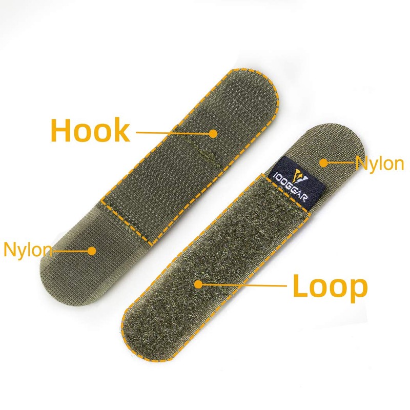 IDOGEAR Tactical Fastening Binding Strap Hook & Loop Reusable Strap(4