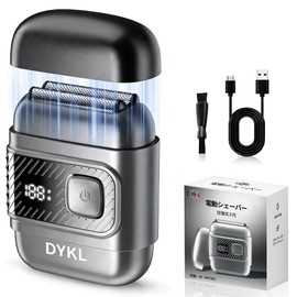 電動シェーバー DYKL 3枚刃 髭剃り 高速回転モーター スムーズ剃り 低騒音 低振動 LED残量表示 ロック機能 Type-C充電式 IPX7防水 水洗い可能 軽量 乾湿両用 持ち運び便利 出張/旅行 車内常備 父の日 男性用 ギフト 日本語取扱説明書付き
