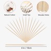 800PCS Pointed Cotton Swabs,4 inch Microblading Cotton Swab with Wooden