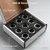 9Pcs 9-Hole Borosilicate Glass Bowl Screens for Pipe, Heat-Resistant