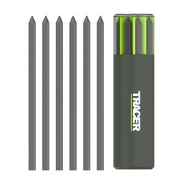 Tracer Tough Construction Pencil Replacement Leads Set - 6 x 5.2mm Tough Graphite Leads for the Tough Pencil. Set of 6 x Pencil refills