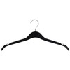 The Hanger Store 20 Black Plastic Coat Hangers for Tops,