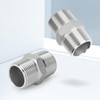 ERGAOBOY Pack of 2 Stainless Steel 316L Hexagonal Fittings with
