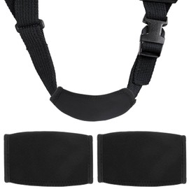 2 Pcs Football Chin Strap Cover Football Men's Chin Strap Pad Helmet Pad with Virtually All Footballs Helmets Protective Cover for Rugby Player Ice Hockey Cyclist Outdoor Activities (Black)