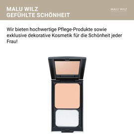 Malu Wilz Perfect Finish Foundation Make Up No. 01 Warm Beige I 9 g I Makeup Cream I Make Up for Perfectly Matted Complexion Highly Opaque I With UV Protection