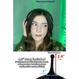 Small Alien Antenna for Headphones (Neon Green)