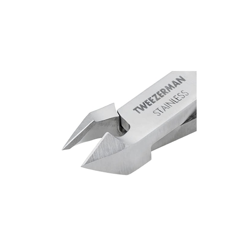 Cortador de cutículas de 1/2 mandíbula de Tweezerman, de acero