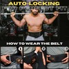 EVO Fitness Weight Lifting Belt AUTO LOCK 6.5” Neoprene Padded